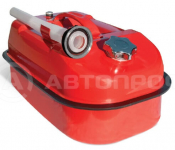 Канистра 10л стальная для ГСМ / AUTOPROFI / с устр. горизонт KAN-500 10L