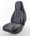 Чехлы на сиденье DAEWOO Matiz 2000-2014 Форсаж Флок светло-серый / LORD AUTO
