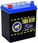 АКБ   40Ah 360A 187х128х223 клеммы ASIA и EURO / TYUMEN BATTERY / ASIA полярность прямая 6CT-40L
