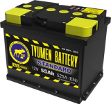 АКБ  55Ah 525A 242х175х190 / TYUMEN BATTERY / STANDART полярность обратная 6CT-55L