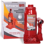 Домкрат гидравлический  6 тонн (200-405 мм) SCHWARTZ-911 в коробке / AZARD / DOMK0006