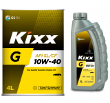 Масло Kixx G 10W40 SL / 4L+ 1L