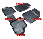 Коврики в салон 3D полиуретан Renault Logan I 2004-2014 / L.Locker / 0206040101