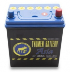 АКБ  40Ah 360A 187х128х223 клеммы ASIA и EURO / TYUMEN BATTERY / ASIA полярность обратная 6CT-40L