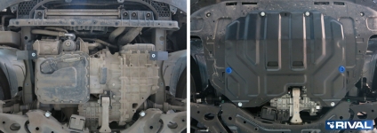 Защита картера и КПП Hyundai ix35 20010-2015 / KIA Sportage 2010-2016г / АвтоБРОНЯ / 111.2352.1
