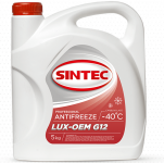 Антифриз SINTEC  LUX-OEM G-12 / Красный / 614500 5KG