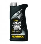 Масло MANNOL O.E.M. PEUGEOT CITROEN 5W-30 / 4050 1L