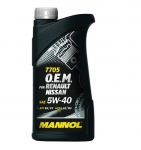 Масло MANNOL O.E.M. RENAULT NISSAN  5W-40 / 1088 1L