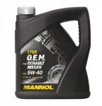 Масло MANNOL O.E.M. RENAULT NISSAN  5W-40 / 1089 4040 4L