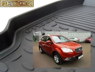 Коврики в салон резиновые SSANG YONG  Actyon 2011- / REZKON / 1031005100