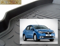 Коврики в салон резиновые RENAULT Logan 2014- / REZKON / 1029015200