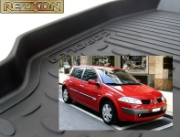 Коврики в салон резиновые RENAULT Megane-2 2002- / REZKON / 1029020100