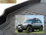 Коврики в салон резиновые LADA 2123 передние / REZKON / 1539040100