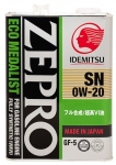 Масло IDEMITSU ZEPRO ECO MEDALIST SN/GF5 0W-20 / 3583-004 4L