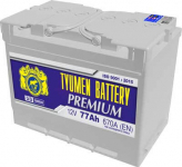 АКБ   77Ah 680A 278х175х190 / TYUMEN BATTERY / PREMIUM полярность обратная 6CT-77LA