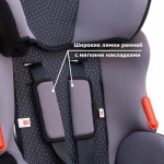 Автокресло детское 1,2,3 группа 9-36кг цвет серый / AZARD / KRES0046